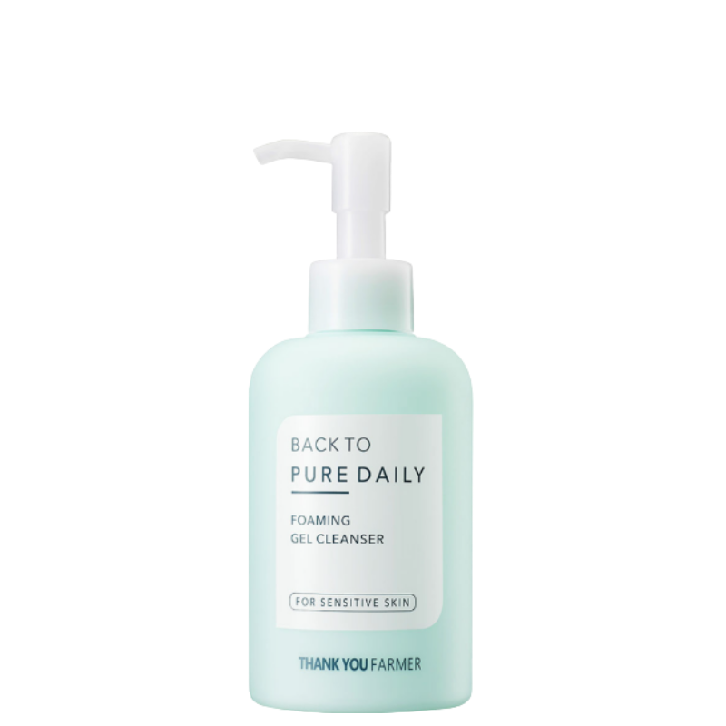 Best Korean Skincare CLEANSING FOAM Back To Pure Daily Foaming Cleanser THANK YOU FARMER