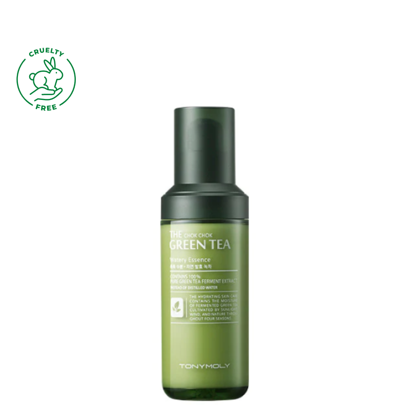 Best Korean Skincare ESSENCE The Chok Chok Green Tea Watery Essence TONYMOLY