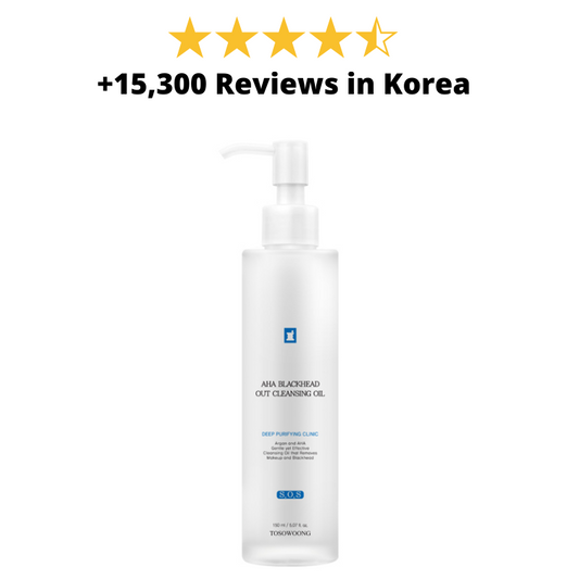 Best Korean Skincare CLEANSING OIL AHA Blackhead Out Cleansing Oil TOSOWOONG