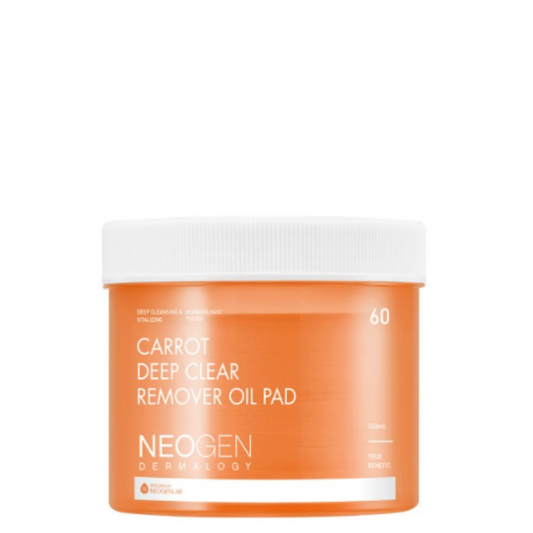 Best Korean Skincare CLEANSING PAD Dermalogy Carrot Deep Clear Remover Oil Pad NEOGEN