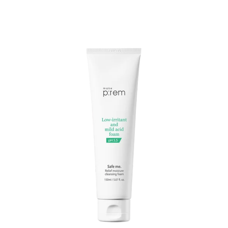 Best Korean Skincare CLEANSING FOAM Safe Me Relief Moisture Cleansing Foam make p:rem