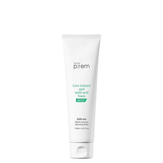 Best Korean Skincare CLEANSING FOAM Safe Me Relief Moisture Cleansing Foam make p:rem